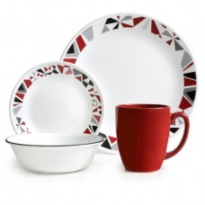 סט אוכל ל-12 סועדים Corelle Mosaic Red