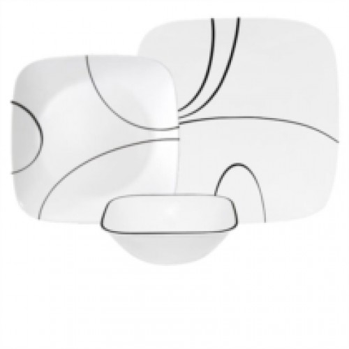 סט אוכל ל-6 סועדים Corelle Simple Lines סט אוכל ל-6 סועדים Corelle Simple Lines