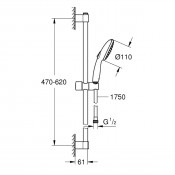 מוט קומפלט GROHE Tempesta 110 דגם 26162003
