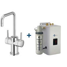 ברז מים חם-קר InSinkErator HC3020C בגימור כרום + דוד מים חמים InSinkErator NEO