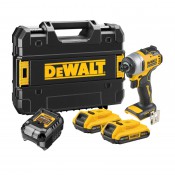 מברגת אימפקט נטענת DeWalt DCF809 18V XR Brushless כולל 2 סוללות 2.0Ah ומזוודה