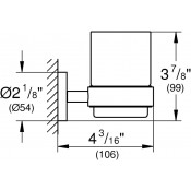 מתקן למברשות שיניים GROHE דגם 41194000 מתקן למברשות שיניים GROHE דגם 41194000