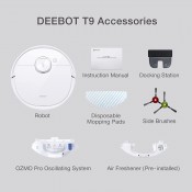 שואב אבק שוטף ומנגב רובוטי ECOVACS דגם DEEBOT T9 