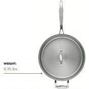 מחבת בישול SCANPAN בקוטר 28 ס"מ כולל מכסה זכוכית