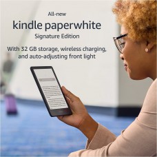 קורא ספרים אלקטרוני 6.8 אינץ' AMAZON דגם KINDLE PAPERWHITE SIGNATURE EDITION