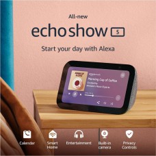 רמקול חכם בעל מסך 5.5 אינץ (שנת 2023) AMAZON דגם ECHO SHOW 5