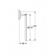 40460001 מתלה למגבת GROHE Bau Cosmopolitan