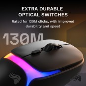 עכבר גיימרים אלחוטי GLORIOUS דגם O 3 WIRELESS BLACK