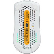 עכבר גיימרים אלחוטי GLORIOUS דגם O 2 WIRELESS WHITE