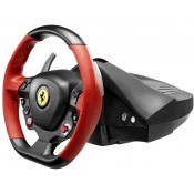 הגה מרוצים+דוושות היגוי THRUSTMASTER FERRARI 458 דגם 4460105 הגה מרוצים+דוושות היגוי THRUSTMASTER FERRARI 458 דגם 4460105