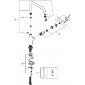 ברז למטבח GROHE ESSENCE דגם 30269GN0 