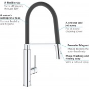 ברז נשלף למטבח GROHE Feel Professional