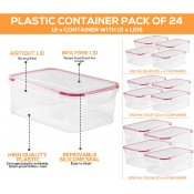 סט 12 קופסאות לאחסון מזון UTOPIA