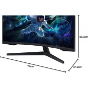 מסך מחשב גיימינג קעור SAMSUNG Odyssey G5 LS32CG552EUXXU Quad HD 