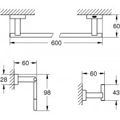 סט לשירותים 3 ב - 1 GROHE דגם 40777001 