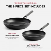 סט מחבתות בישול 24 + 28 ס"מ KitchenAid