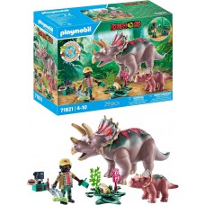 Playmobil Dinos 71821 Triceratops Family
