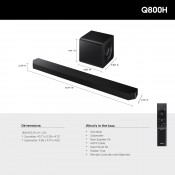 סאונד בר 5.1.2 ערוצים SAMSUNG דגם Q800H סאונד בר 5.1.2 ערוצים SAMSUNG דגם Q800H