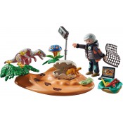 Playmobil Dinos 71526 Stegosaurus nest with egg thief Playmobil Dinos 71526 Stegosaurus nest with egg thief