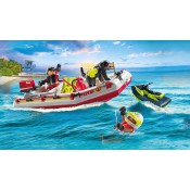 Playmobil Action Heroes 71464 Fireboat with Aqua Scooter