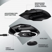 עכבר גיימרים אלחוטי LOGITECH דגם G502 X LIGHTSPEED