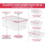 סט 6 קופסאות לאחסון מזון UTOPIA