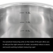 מחבת בישול SCANPAN בקוטר 28 ס"מ כולל מכסה זכוכית