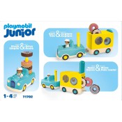 Playmobil Junior 71702 Doughnut Truck with Stacking and Sorting Feature