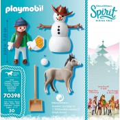 Playmobil Spirit Riding Free 70398 Snow time with Snips and Señor Carrots