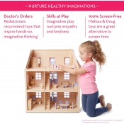 בית בובות תלת קומתי מעץ MELISSA & DOUG דגם 4588 בית בובות תלת קומתי מעץ MELISSA & DOUG דגם 4588