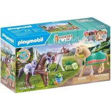 Playmobil Horses Of Waterfall 71356 Three Horses with Saddles