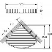 מתלה פינתי למקלחת GROHE דגם 40663001 