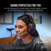 אוזניות גיימינג חוטיות + מיקרופון למחשב CORSAIR דגם HS65 SURROUND 