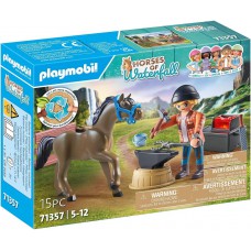 Playmobil Horses Of Waterfall 71357 Farrier Ben and Achilles