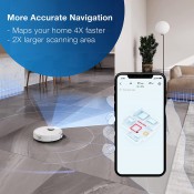 שואב אבק שוטף ומנגב רובוטי ECOVACS דגם DEEBOT T9 