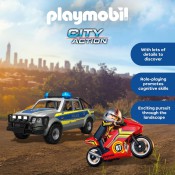 Playmobil City Action 71875 Police Chase with Pick-Up Truck Police Helicopter