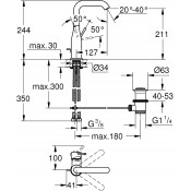 ברז לאמבטיה GROHE ESSENCE דגם 32628001 ברז לאמבטיה GROHE ESSENCE דגם 32628001