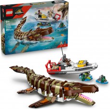 LEGO Jurassic World 76974 Brick-Built Mosasaurus Boat Mission