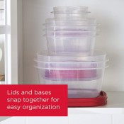 סט 8 קופסאות לאחסון מזון RUBBERMAID סט 8 קופסאות לאחסון מזון RUBBERMAID