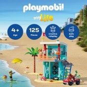 Playmobil My Life 71903 Lifeguard Tower with Beach Buggy