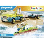 Playmobil Family Fun 70436 Beach Car with Canoe