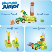 Playmobil Junior 71773 Tractor with Load and Drop Planter
