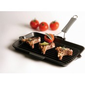 מחבת גריל מברזל יצוק STAUB בגודל 34 X 21 ס"מ 