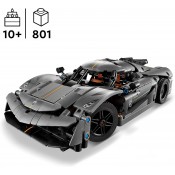 LEGO Technic 42173 Koenigsegg Jesko Absolut Grey Hypercar