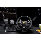 הגה מרוצים+דוושות היגוי THRUSTMASTER T80 FERRARI 488 GTB דגם 4160672 הגה מרוצים+דוושות היגוי THRUSTMASTER T80 FERRARI 488 GTB דגם 4160672