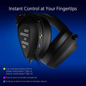 אוזניות גיימינג + מיקרופון ASUS דגם ROG DELTA S ANIMATE