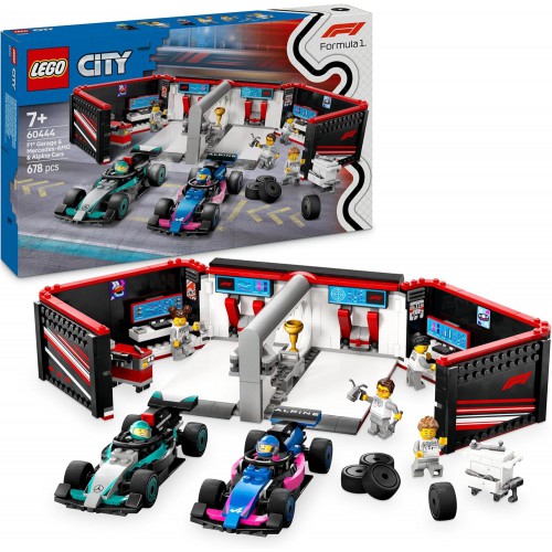 LEGO City 60444 F1 Garage & Mercedes-AMG & Alpine Cars LEGO City 60444 F1 Garage & Mercedes-AMG & Alpine Cars