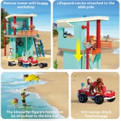 Playmobil My Life 71903 Lifeguard Tower with Beach Buggy