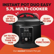 סיר לחץ חכם Instant Pot Duo Easy – נפח 5.7 ליטר סיר לחץ חכם Instant Pot Duo Easy – נפח 5.7 ליטר