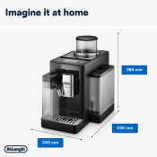 מכונת קפה אוטומטית De'Longhi Rivelia Perfetto משולבת מקציף חלב LatteCrema דגם EXAM440.55.B מכונת קפה אוטומטית De'Longhi Rivelia Perfetto משולבת מקציף חלב LatteCrema דגם EXAM440.55.B